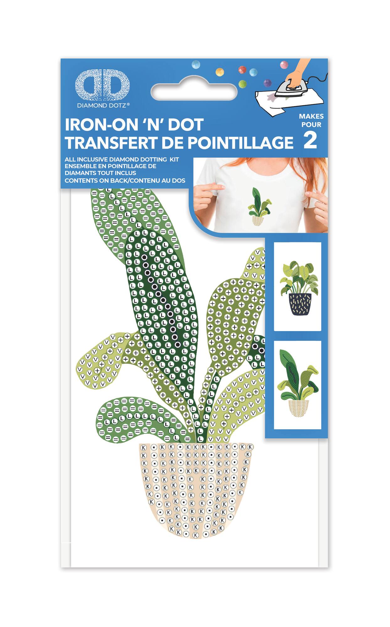 Diamond Dotz® House Plants Iron-On 'n' Dot Kit